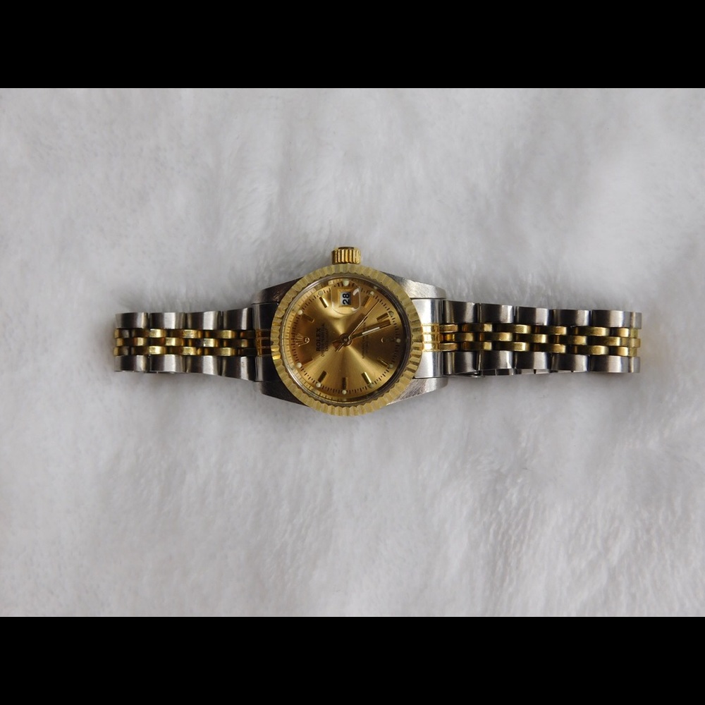 Silver and Gold Watch